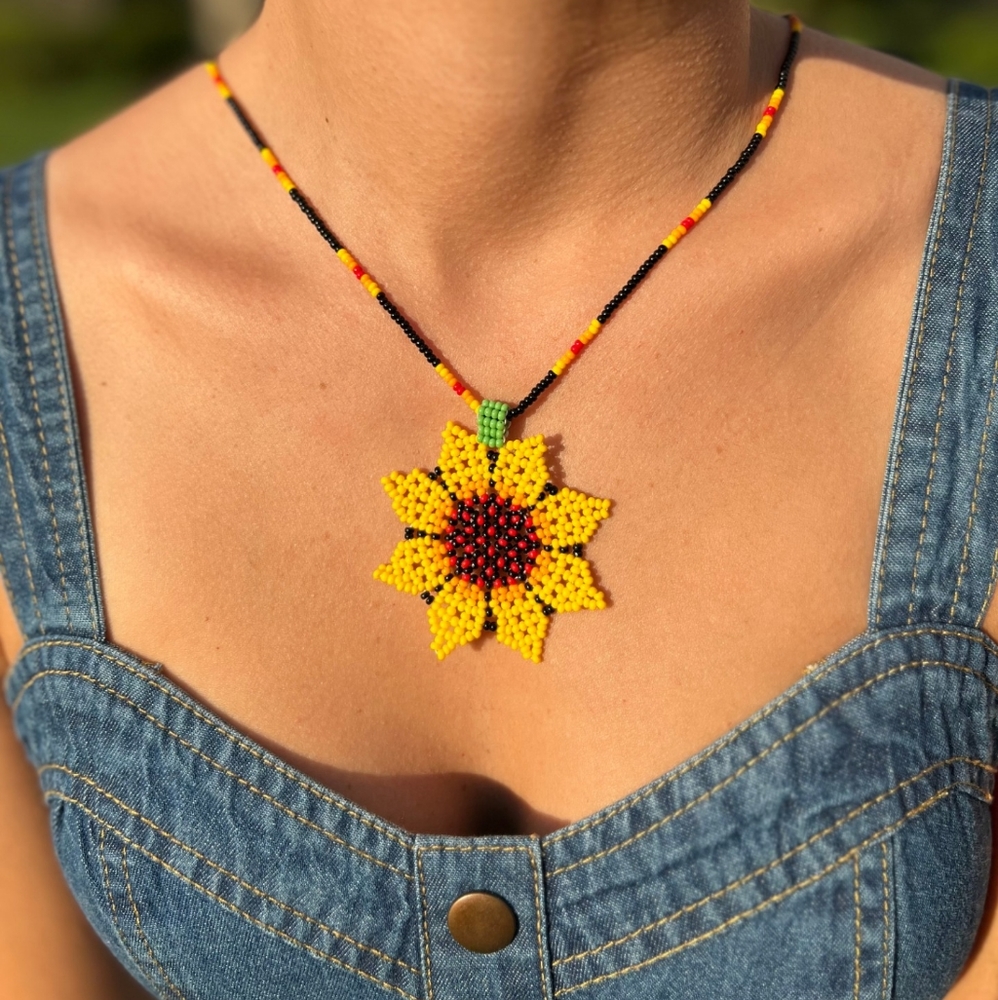 Handmade beaded necklace